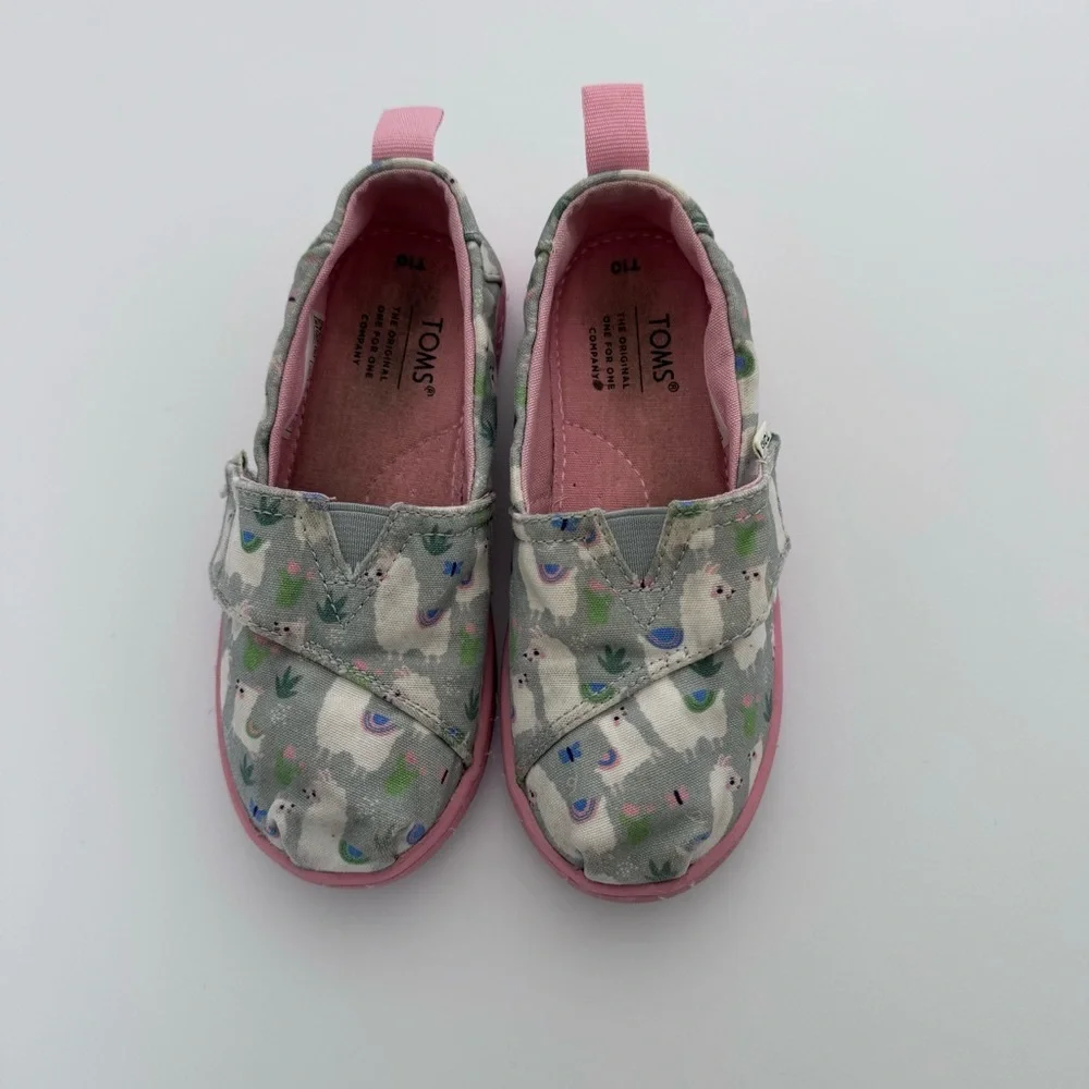 Toms Girls Alpargata Espadrilles Grey